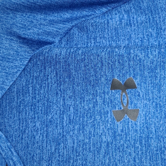 Under Armour Tech Tee Heat Gear, Men's Large, Blue - Picture 3 of 8